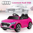 Licensed Audi SQ8 Ride on Car by OLAKIDS, 12V Kids Electric Vehicle with Remote Control, Toddlers Battery Powered Toy with 3 Speeds, Wheels Suspension, Music