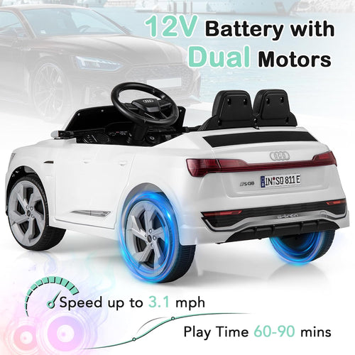 Licensed Audi SQ8 Ride on Car by OLAKIDS, 12V Kids Electric Vehicle with Remote Control, Toddlers Battery Powered Toy with 3 Speeds, Wheels Suspension, Music