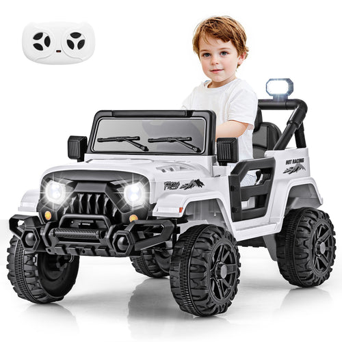 OLAKIDS Ride on Truck 12V Battery Powered Electric Vehicle for 3+ Boys Girls