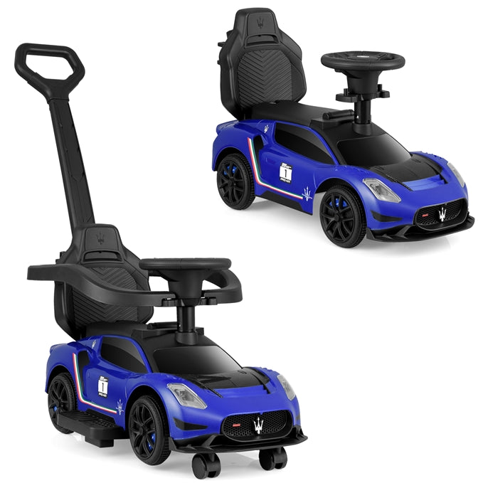 OLAKIDS Push Car for Toddlers, Licensed Maserati 3 in 1 Baby Ride on Sliding with Parent Control Handle