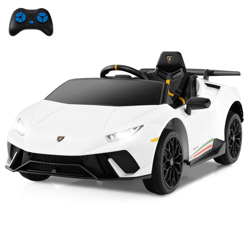 OLAKIDS Licensed Lamborghini Huracan Ride on Car 12V Kids Electric Vehicle for Aged 3-8 Years