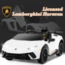 OLAKIDS Licensed Lamborghini Huracan Ride on Car 12V Kids Electric Vehicle for Aged 3-8 Years