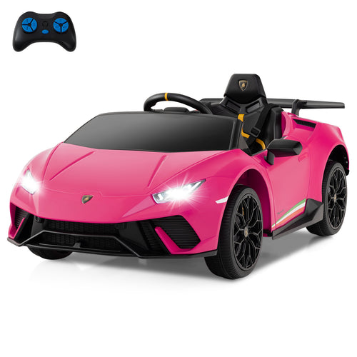 OLAKIDS Licensed Lamborghini Huracan Ride on Car 12V Kids Electric Vehicle for Aged 3-8 Years