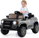 Licensed Toyota LC250 Ride on Car by OLAKIDS, 12V Kids Electric Vehicle with Remote Control, Toddlers Battery Powered Toy Gift with 2 Speeds 4 Wheels Suspension Power Display USB Music Horn