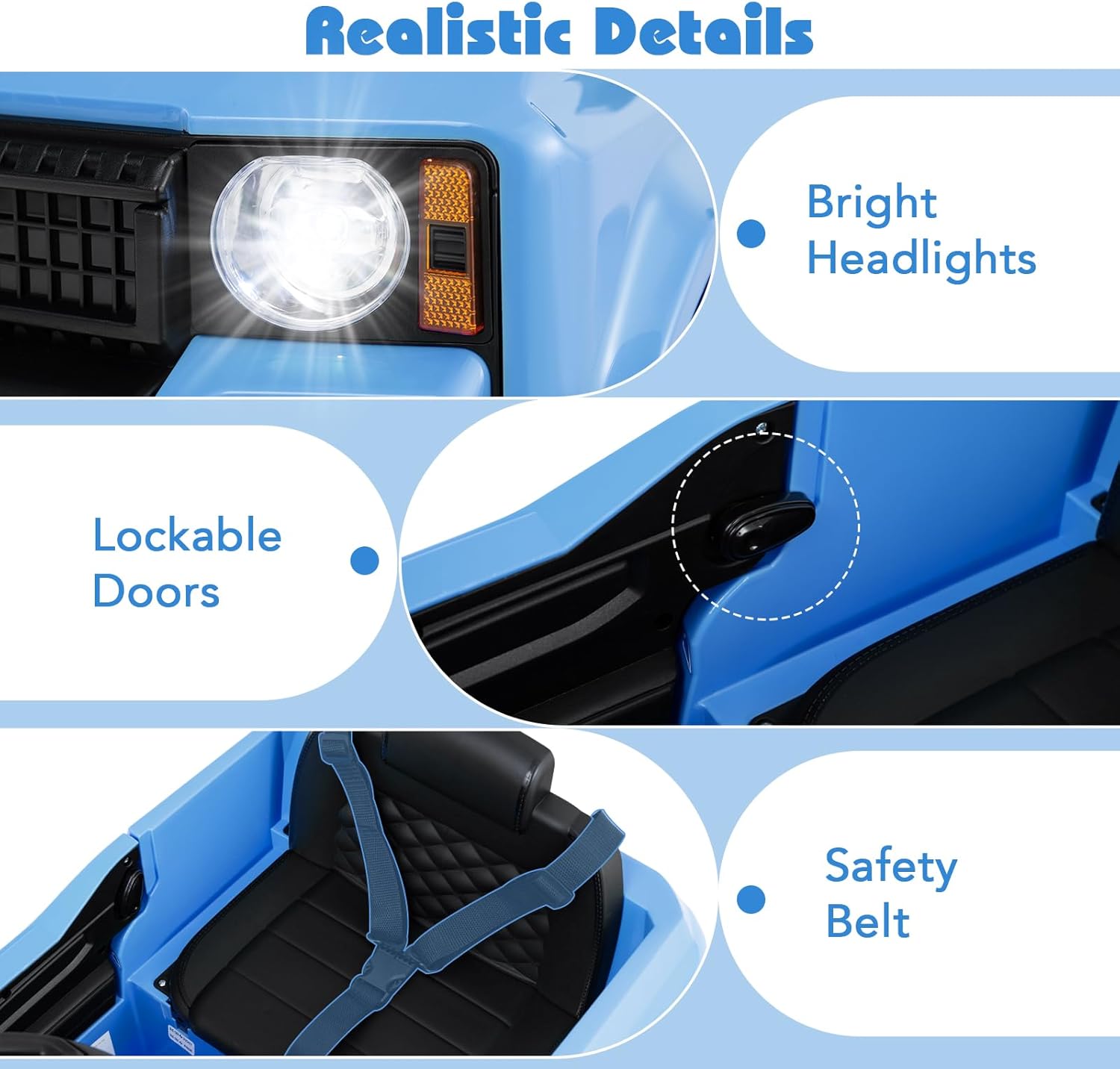 Licensed Toyota LC250 Ride on Car by OLAKIDS, 12V Kids Electric Vehicle with Remote Control, Toddlers Battery Powered Toy Gift with 2 Speeds 4 Wheels Suspension Power Display USB Music Horn
