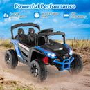 OLAKIDS 12V Ride on Car UTV, Electric Off-Road Truck with Remote Control, Lockable Doors, Safety Belt, Horn, Music, Lights, 4 Wheeler Toys for Kids Toddlers Aged 3+ Years