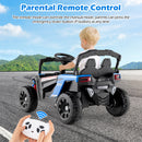 OLAKIDS 12V Ride on Car UTV, Electric Off-Road Truck with Remote Control, Lockable Doors, Safety Belt, Horn, Music, Lights, 4 Wheeler Toys for Kids Toddlers Aged 3+ Years
