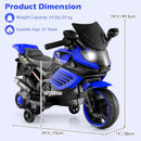 OLAKIDS 6V Kids Motorcycle with Training Wheels,for Boys Girls Aged 3+ Years