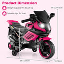 OLAKIDS 6V Kids Motorcycle with Training Wheels,for Boys Girls Aged 3+ Years