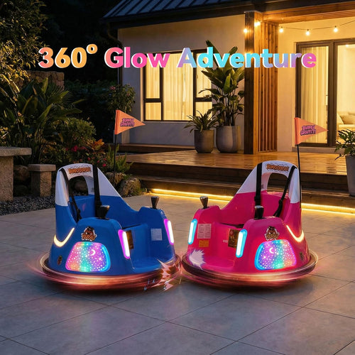 OLAKIDS 12V Kids Bumper Car with Parent Remote Control for Ages 1.5-6