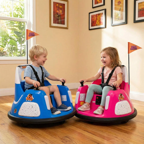 OLAKIDS 12V Kids Bumper Car with Parent Remote Control for Ages 1.5-6