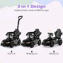 OLAKIDS Licensed Toyota 3 in 1 Toddler Ride On Push Car with Parent Handle, Guardrails and Storage