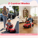 OLAKIDS Licensed Toyota 3 in 1 Toddler Ride On Push Car with Parent Handle, Guardrails and Storage