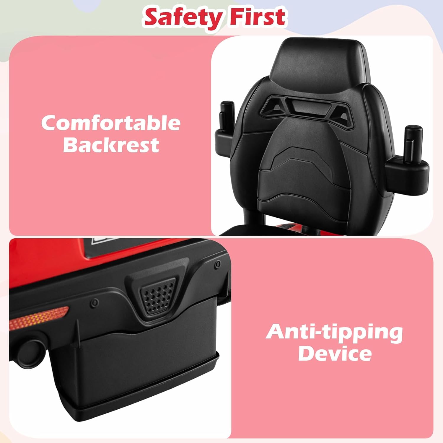 OLAKIDS Licensed Toyota 3 in 1 Toddler Ride On Push Car with Parent Handle, Guardrails and Storage
