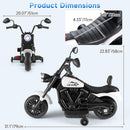 OLAKIDS Kids Motorcycle, 6V Ride On Toy with Training Wheels, for Toddlers 3+ Years