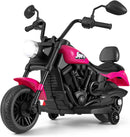 OLAKIDS Kids Motorcycle, 6V Ride On Toy with Training Wheels, for Toddlers 3+ Years