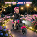 OLAKIDS Kids Motorcycle, 6V Ride On Toy with Training Wheels, for Toddlers 3+ Years