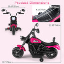 OLAKIDS Kids Motorcycle, 6V Ride On Toy with Training Wheels, for Toddlers 3+ Years