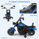 OLAKIDS Kids Motorcycle, 6V Ride On Toy with Training Wheels, for Toddlers 3+ Years