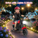 OLAKIDS Kids Motorcycle, 6V Ride On Toy with Training Wheels, for Toddlers 3+ Years