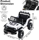 OLAKIDS 24V Ride on Car with Remote Control, Bluetooth Soft Start for Kids Aged 3+
