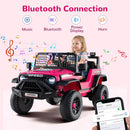 OLAKIDS 24V Ride on Car with Remote Control, Bluetooth Soft Start for Kids Aged 3+