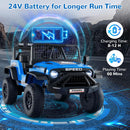 OLAKIDS 24V Ride on Car with Remote Control, Bluetooth Soft Start for Kids Aged 3+