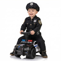 OLAKIDS Ride On Push Police Car, Toddler Foot-to-Floor Sliding Toy for Boys Girls 1-3