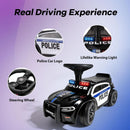 OLAKIDS Ride On Push Police Car, Toddler Foot-to-Floor Sliding Toy for Boys Girls 1-3