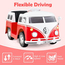 OLAKIDS Licensed Volkswagen Ride on Car 12V Kids Electric Vehicle Bus
