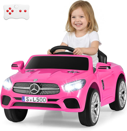 OLAKIDS Licensed Mercedes Benz SL500 12V Kids Ride On Car with Parental Remote, Suspension, Bluetooth & Music