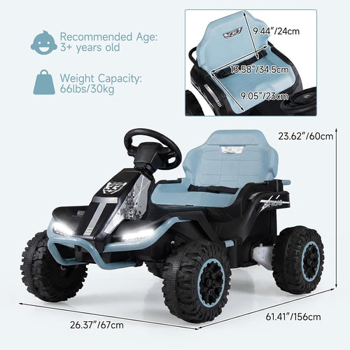 OLAKIDS 24V Ride On Toys for Big Kids Aged 3+ with Detachable Trailer
