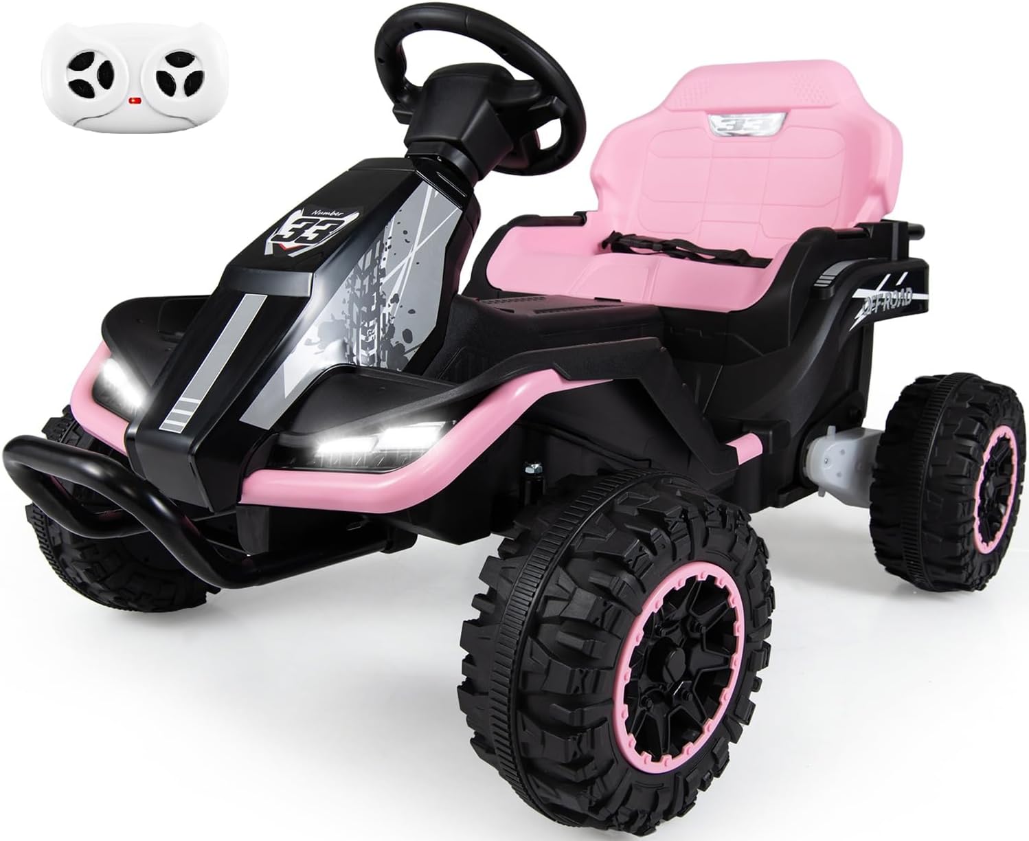 OLAKIDS 24V Ride On Toys for Big Kids Aged 3+ with Detachable Trailer