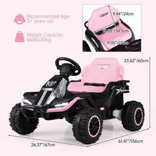 OLAKIDS 24V Ride On Toys for Big Kids Aged 3+ with Detachable Trailer