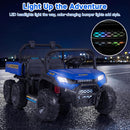 OLAKIDS 24V 2-Seater 4WD Ride On Dump Truck, Remote Control Electric UTV for Big Kids