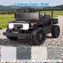 OLAKIDS 12V Licensed Kids Electric Ride On Truck with Dump Bed, Remote Control, Bluetooth Music Lights for Ages 3+