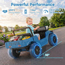 OLAKIDS 12V Licensed Kids Electric Ride On Truck with Dump Bed, Remote Control, Bluetooth Music Lights for Ages 3+