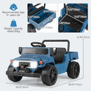 OLAKIDS 12V Licensed Kids Electric Ride On Truck with Dump Bed, Remote Control, Bluetooth Music Lights for Ages 3+