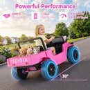 OLAKIDS 12V Licensed Kids Electric Ride On Truck with Dump Bed, Remote Control, Bluetooth Music Lights for Ages 3+