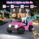OLAKIDS 12V Licensed Kids Electric Ride On Truck with Dump Bed, Remote Control, Bluetooth Music Lights for Ages 3+