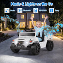OLAKIDS 12V Licensed Kids Electric Ride On Truck with Dump Bed, Remote Control, Bluetooth Music Lights for Ages 3+
