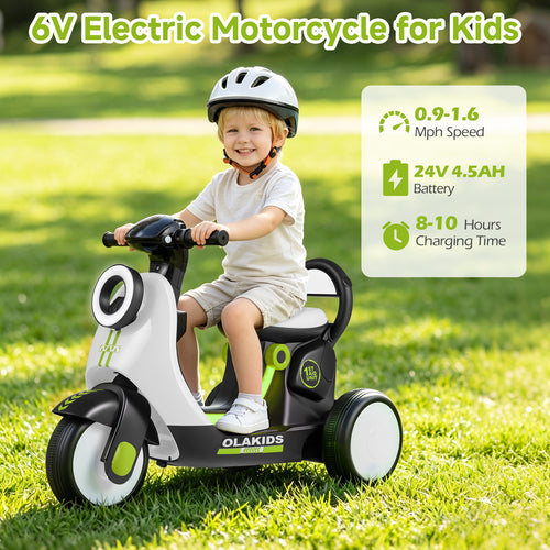 OLAKIDS 6V Electric Motorcycle for Kids
