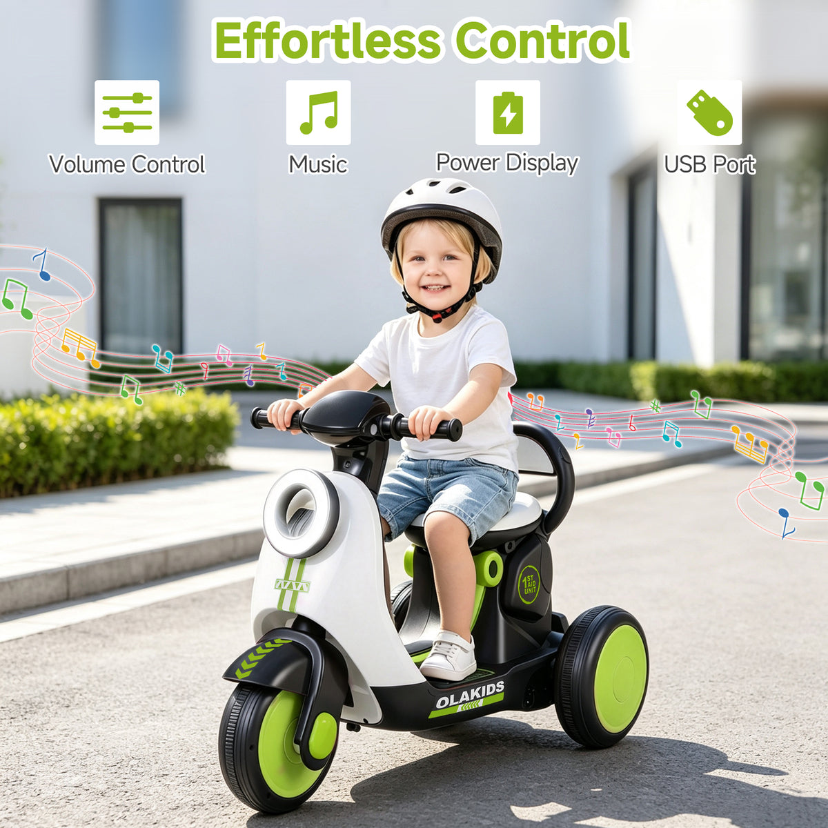 OLAKIDS 6V Electric Motorcycle for Kids