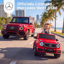 OLAKIDS 12V Licensed Mercedes-Benz G580 Electric Car for Kids 3+ Y