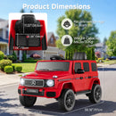 OLAKIDS 12V Licensed Mercedes-Benz G580 Electric Car for Kids 3+ Y