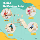 OLAKIDS Indoor Jungle Gym 4 in 1 Foldable Toddler Wooden Montessori Baby Climbing Toys