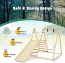 OLAKIDS Indoor Jungle Gym 4 in 1 Foldable Toddler Wooden Montessori Baby Climbing Toys