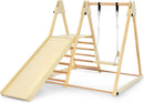 OLAKIDS Indoor Jungle Gym 4 in 1 Foldable Toddler Wooden Montessori Baby Climbing Toys