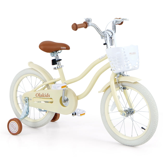 Olakids Kids Bike, 12 14 16  Inch Toddlers Bike with Training Wheels for Girls Boys