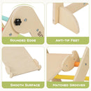 Olakids Pikler Triangle Set 8 in 1 Climbing Toys for Toddlers Foldable Wood Montessori Jungle Gym